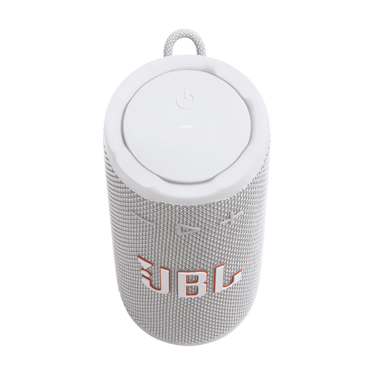 JBL Grip - White - Compact Bluetooth speaker with bold JBL Pro Sound and ambient light - Top