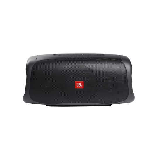 BassPro Go - Black - In-vehicle powered subwoofer & full-range portable Bluetooth® speaker. - Front