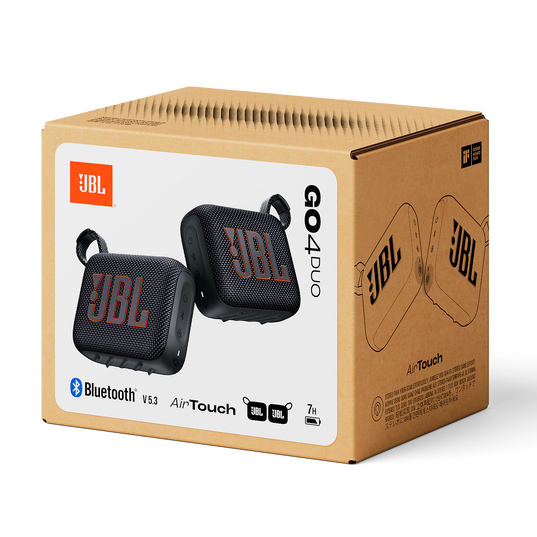 JBL Go 4 Duo - Black - Ultra-Portable Bluetooth Speakers with AirTouch - Detailshot 6
