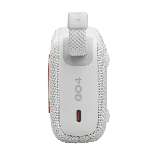 JBL Go 4 - White - Ultra-Portable Bluetooth Speaker - Left