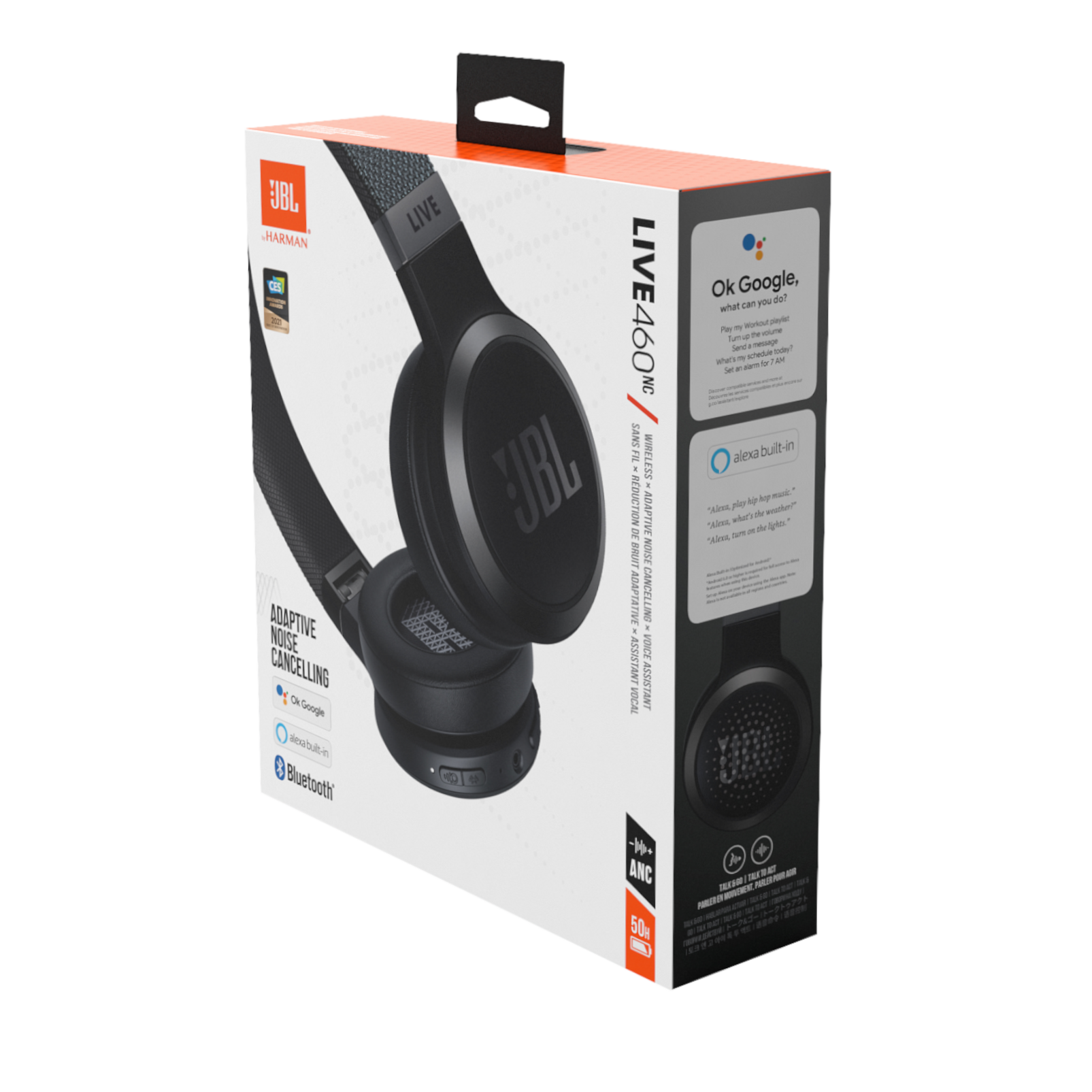 JBL Live 460NC | Wireless Noise Cancelling Headphones | JBL PH
