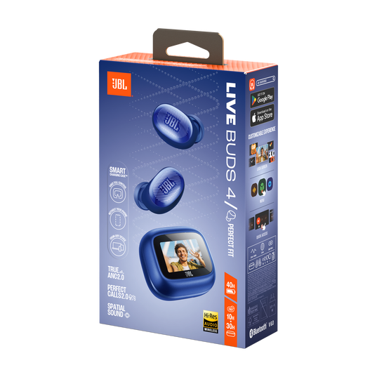 JBL Live Buds 4 - Blue - True wireless Noise Cancelling earbuds - Detailshot 15