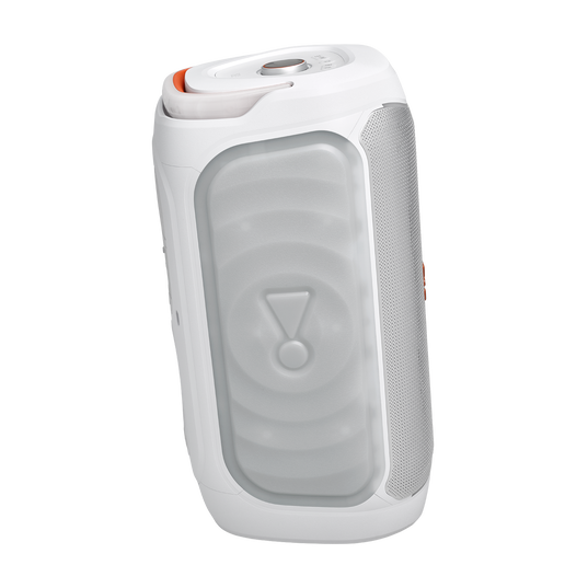 JBL PartyBox 130 - White - Portable party speaker with JBL legendary sound, a dynamic lightshow and a foldable ergonomic handle - Left
