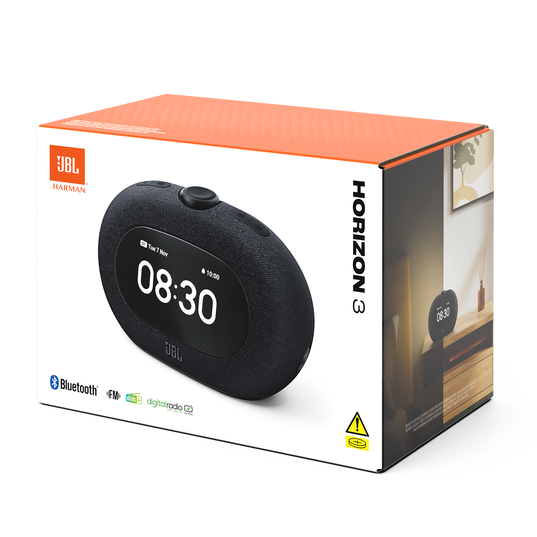 JBL Horizon 3 - Black - Bluetooth® clock radio speaker with DAB/DAB+/FM - Detailshot 8