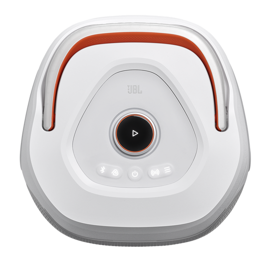 JBL PartyBox 130 - White - Portable party speaker with JBL legendary sound, a dynamic lightshow and a foldable ergonomic handle - Top