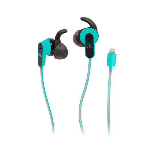 Reflect Aware - Teal - Lightning connector sport earphone with Noise Cancellation and Adaptive Noise Control. - Hero