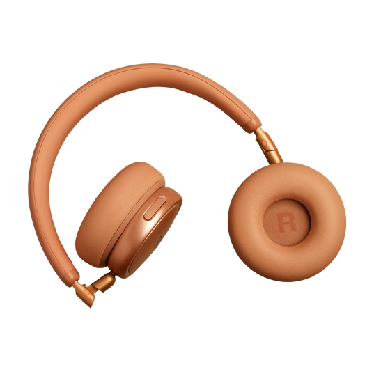 JBL Live 680NC - Orange - Wireless on-ear Noise Cancelling headphones - Detailshot 2