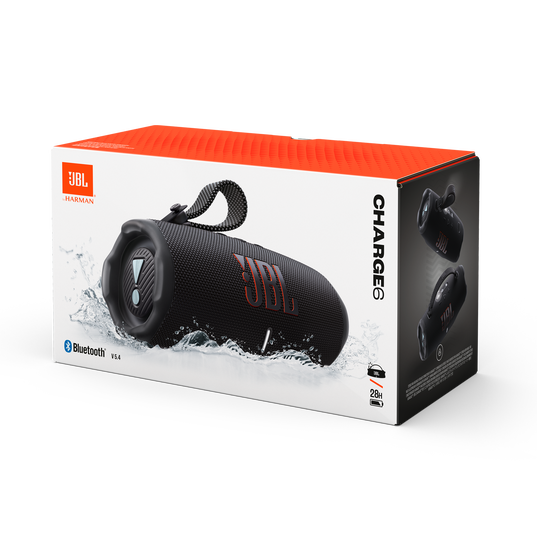 JBL Charge 6 - Black - Portable waterproof and drop-proof Bluetooth speaker - Detailshot 4