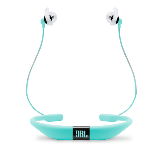 JBL Reflect Fit - Teal - Heart Rate Wireless Headphones - Back