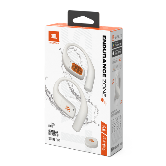 JBL Endurance Zone - White - True Wireless open-ear sport headphones - Detailshot 15
