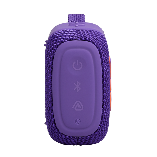 JBL Go 5 - Purple - Ultra-portable waterproof and drop-proof speaker with JBL legendary sound and ambient edge lighting - Right