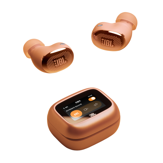 JBL Live Buds 4 - Orange - True wireless Noise Cancelling earbuds - Top