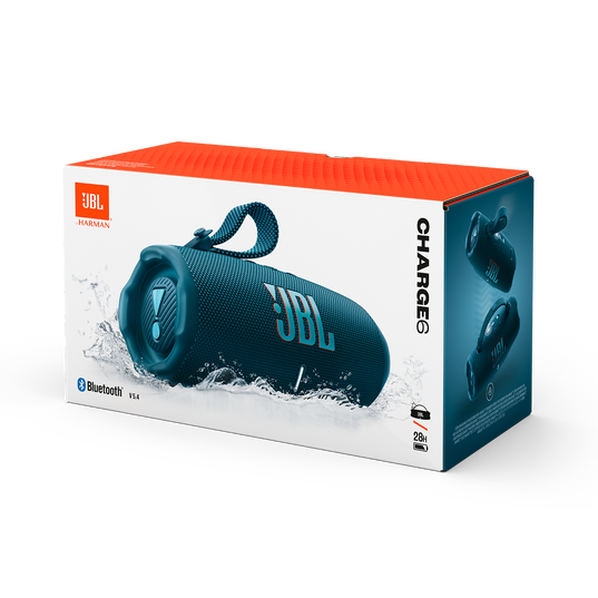 JBL Charge 6 - Blue - Portable waterproof and drop-proof Bluetooth speaker - Detailshot 4