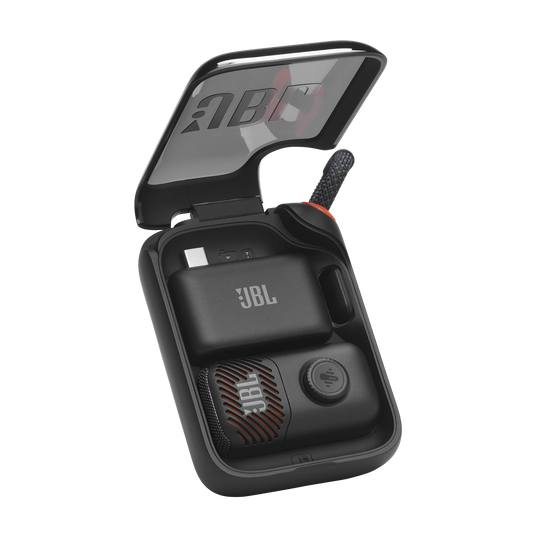 JBL EasySing Mic Mini - Black - Mini AI-powered microphone with real-time vocal removal - Detailshot 4