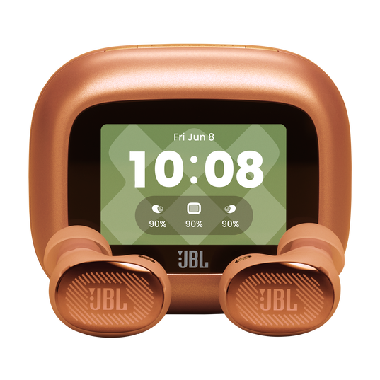 JBL Live Buds 4 - Orange - True wireless Noise Cancelling earbuds - Hero