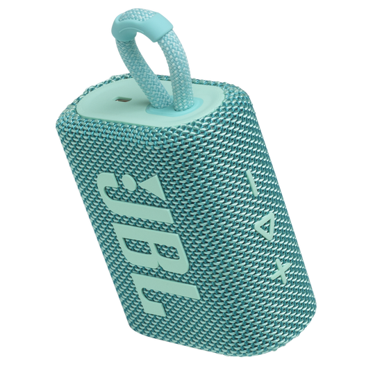 JBL Go 3 - Teal - Portable Waterproof Speaker - Detailshot 2