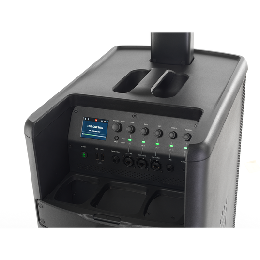 JBL EON ONE MK2 - Black - All-In-One, Battery-Powered Column PA with Built-In Mixer and DSP - Detailshot 4