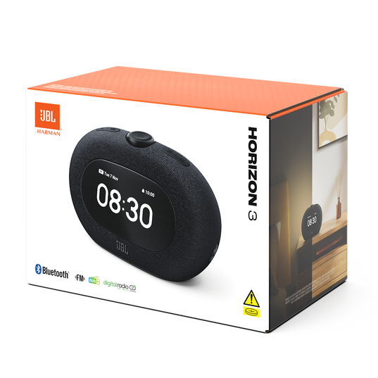 JBL Horizon 3 - Black - Bluetooth® clock radio speaker with DAB/DAB+/FM - Detailshot 8
