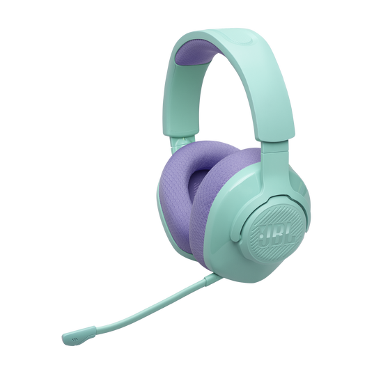 JBL Quantum 360 Wireless - Teal - Wireless over-ear gaming headset with surround sound and detachable mic - Hero