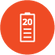 Up to 20 hour battery, quick recharge in 2 hours