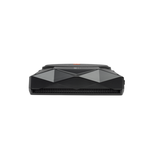 BassPro SL2 - Black - Add high-performance bass with a low-profile woofer enclosure - Self-Powered, 8" (200mm) low-profile  under seat subwoofer system - Right