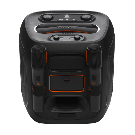 JBL PartyBox Encore 2 - Black - Portable party speaker with 2 mics - Back