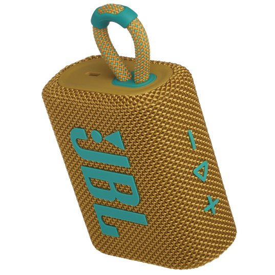 JBL Go 3 - Yellow - Portable Waterproof Speaker - Detailshot 2