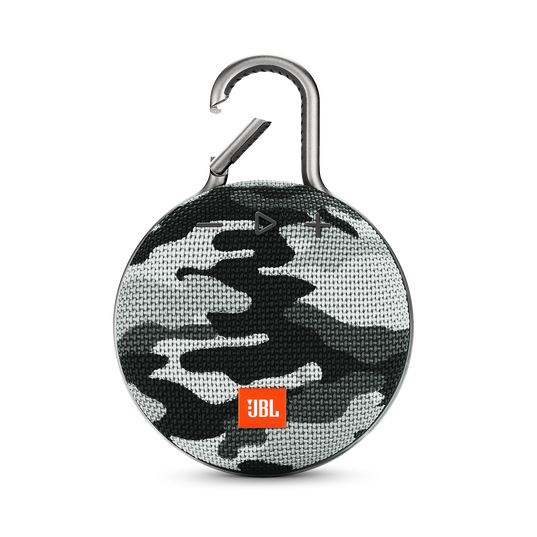 JBL Clip 3 - Black/White Camouflage - Portable Bluetooth® speaker - Hero