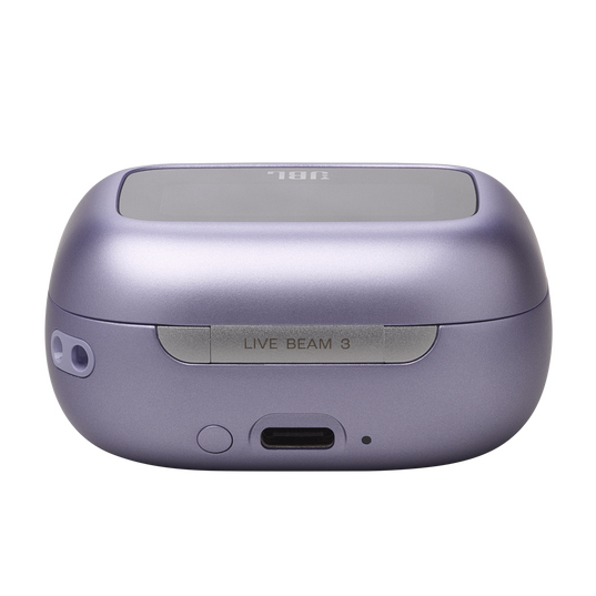 JBL Live Beam 3 - Purple - True wireless noise-cancelling closed-stick earbuds - Detailshot 4