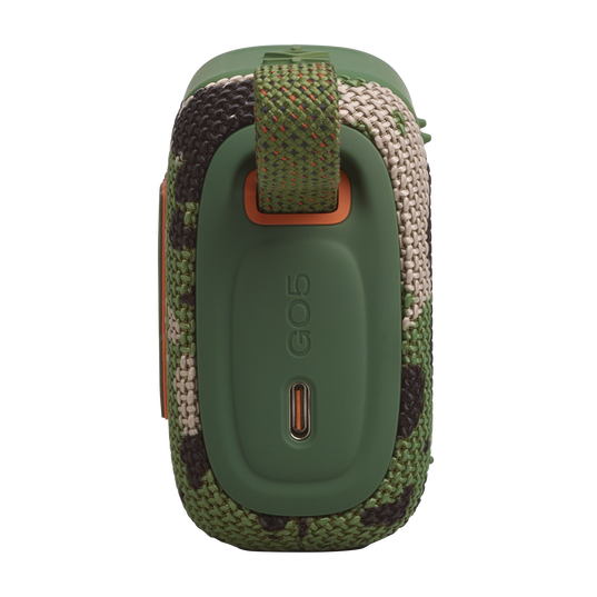 JBL Go 5 - Squad - Ultra-portable waterproof and drop-proof speaker with JBL legendary sound and ambient edge lighting - Left