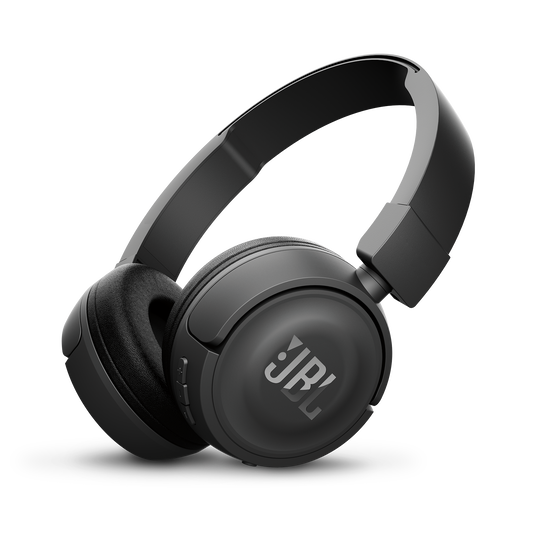 JBL T450BT - Black - Wireless on-ear headphones - Hero