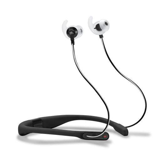 JBL Reflect Fit - Black - Heart Rate Wireless Headphones - Hero