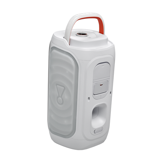 JBL PartyBox 130 - White - Portable party speaker with JBL legendary sound, a dynamic lightshow and a foldable ergonomic handle - Back