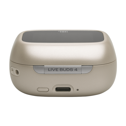 JBL Live Buds 4 - Sand - True wireless Noise Cancelling earbuds - Detailshot 2