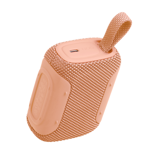 JBL Go 5 - Orange - Ultra-portable waterproof and drop-proof speaker with JBL legendary sound and ambient edge lighting - Back