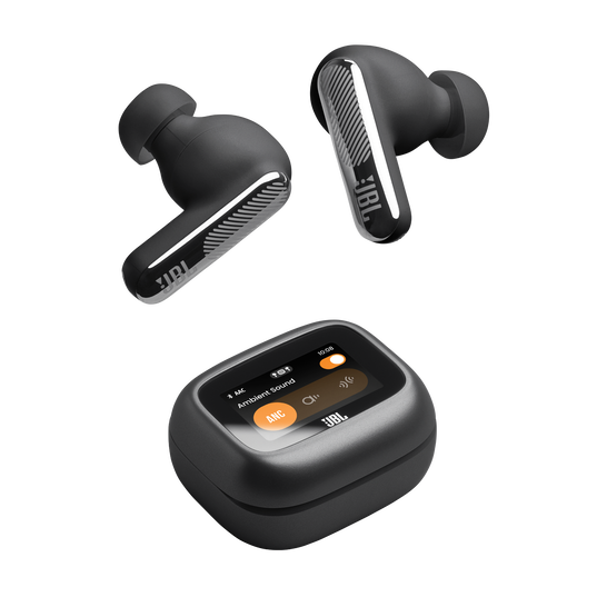 JBL Live Beam 4 - Black - True wireless Noise Cancelling earbuds - Top