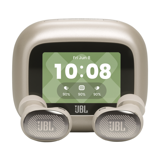 JBL Live Buds 4 - Sand - True wireless Noise Cancelling earbuds - Hero
