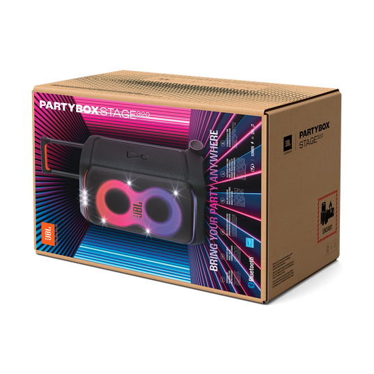 JBL PartyBox Stage 320 - Black - Portable party speaker with wheels - Detailshot 15