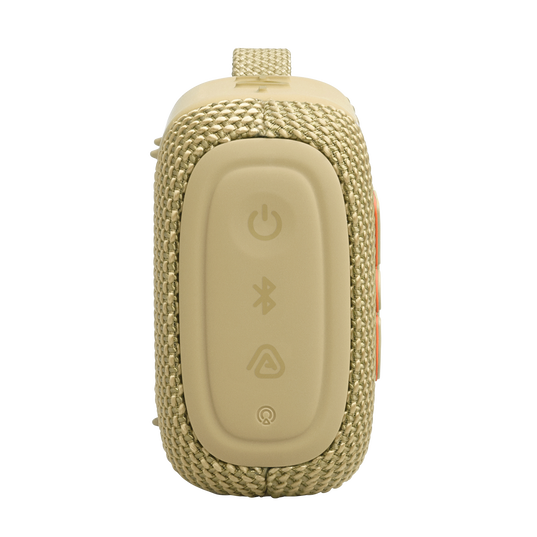 JBL Go 5 - Yellow - Ultra-portable waterproof and drop-proof speaker with JBL legendary sound and ambient edge lighting - Right