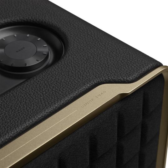 JBL Authentics 500 - Black - Hi-fidelity smart home speaker with Wi-Fi, Bluetooth and Voice Assistants with retro design. - Detailshot 4