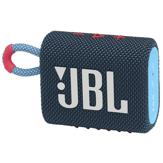 JBL Go 3 - Blue / Pink - Portable Waterproof Speaker - Hero