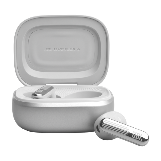 JBL Live Flex 4 - Silver - True wireless Noise Cancelling earbuds - Bottom