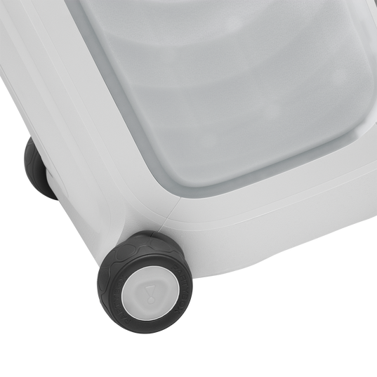 JBL PartyBox 330 - White - Portable party speaker with JBL legendary sound, futuristic lighting, a telescopic handle and wide wheels. - Detailshot 3