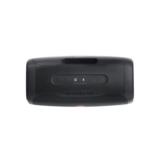 BassPro Go - Black - In-vehicle powered subwoofer & full-range portable Bluetooth® speaker. - Top