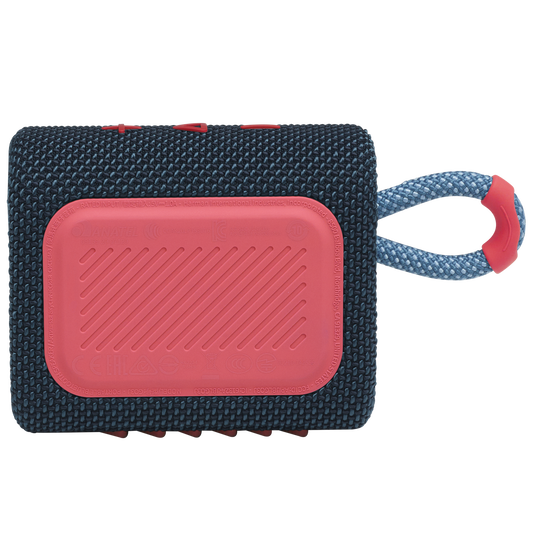 JBL Go 3 - Blue / Pink - Portable Waterproof Speaker - Back