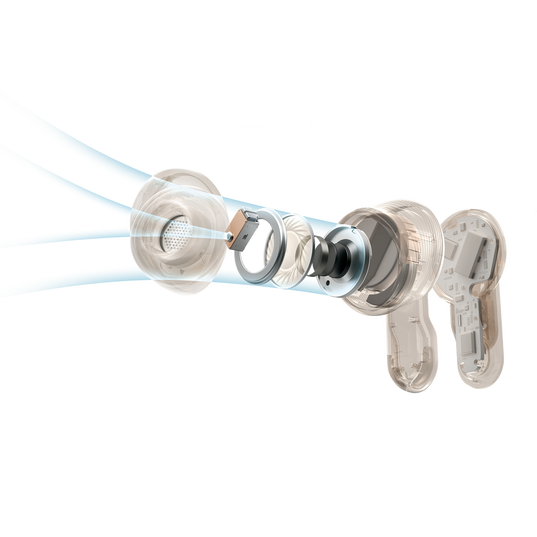 JBL Tour Pro 3 - Latte - True Wireless Noise Cancelling earbuds with Smart Charging Case&trade; - Detailshot 13