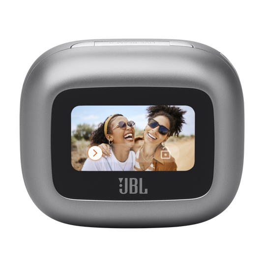 JBL Live Beam 3 - Silver - True wireless noise-cancelling closed-stick earbuds - Detailshot 2