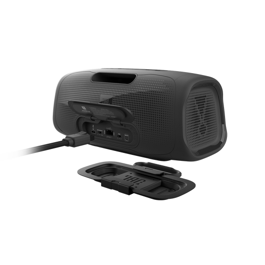 BassPro Go - Black - In-vehicle powered subwoofer & full-range portable Bluetooth® speaker. - Back