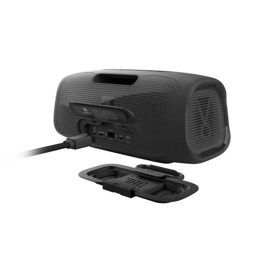 BassPro Go - Black - In-vehicle powered subwoofer & full-range portable Bluetooth® speaker. - Back