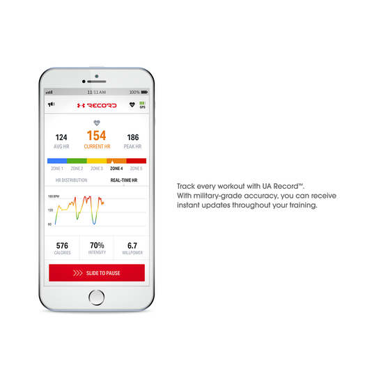 Under Armour Sport Wireless Heart Rate - White - Heart rate monitoring, wireless in-ear headphones for athletes - Detailshot 5